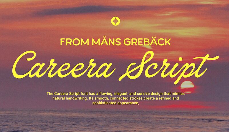 Careera Script Schriftart