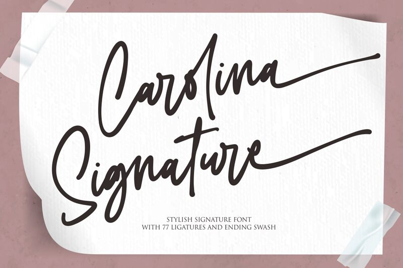 Carolina Signature Carattere