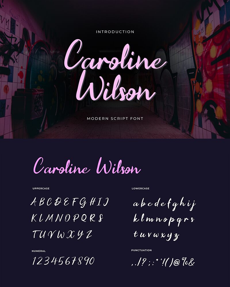 Caroline Wilson Druh písma