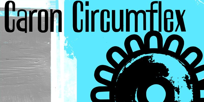 Caron Circumflex Schriftart