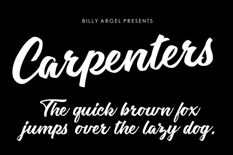 Carpenters Schriftart