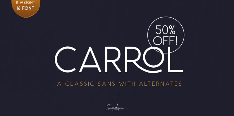 Carrol Schriftart
