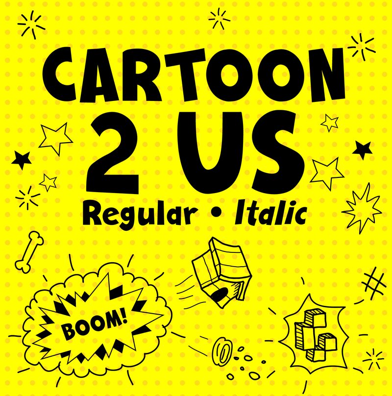 Cartoon 2 US Schriftart