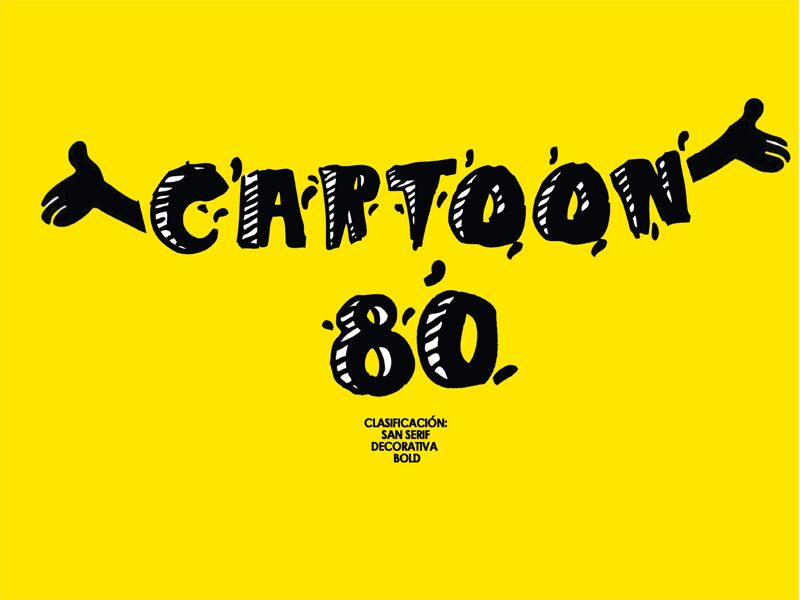 CARTOON 80 Czcionka