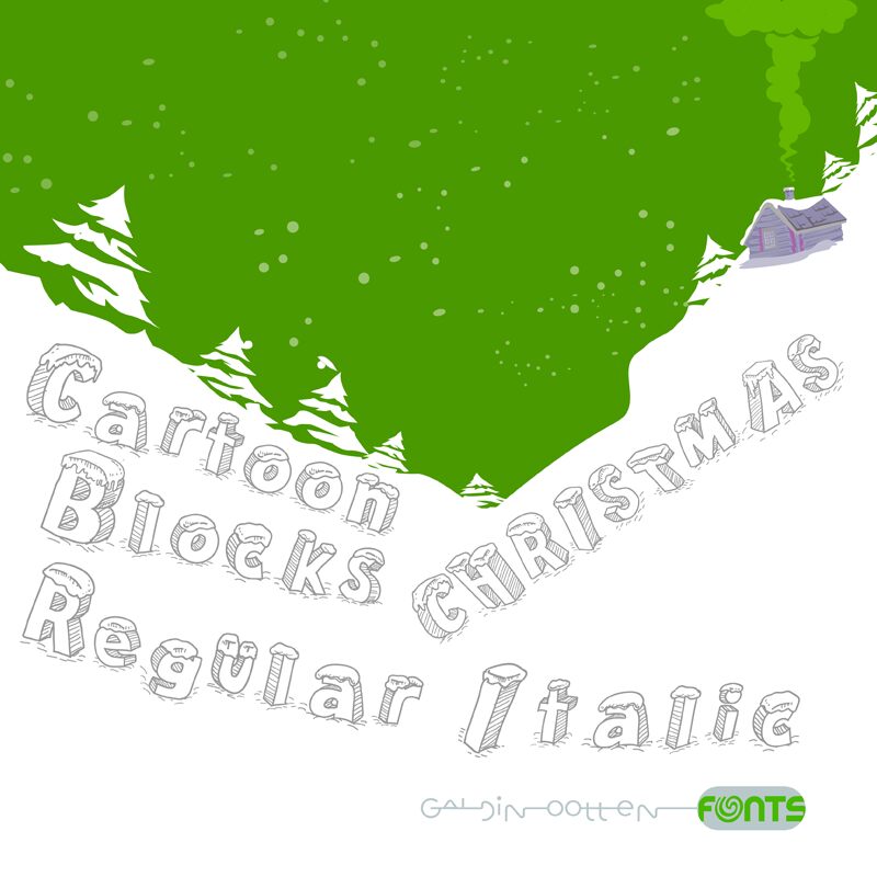 Cartoon Blocks Christmas Carattere