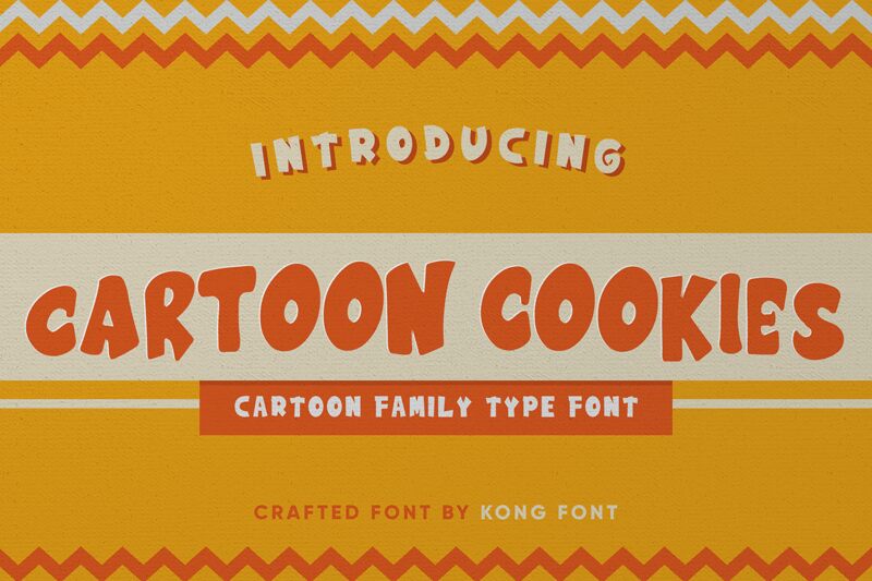 Cartoon cookies Schriftart