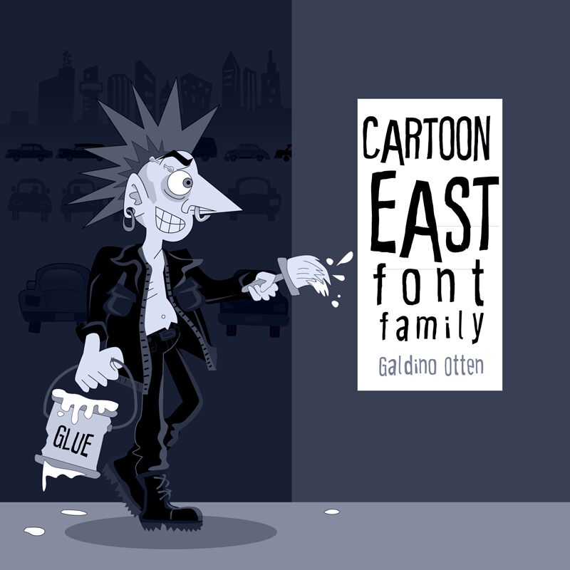 Cartoon East Schriftart