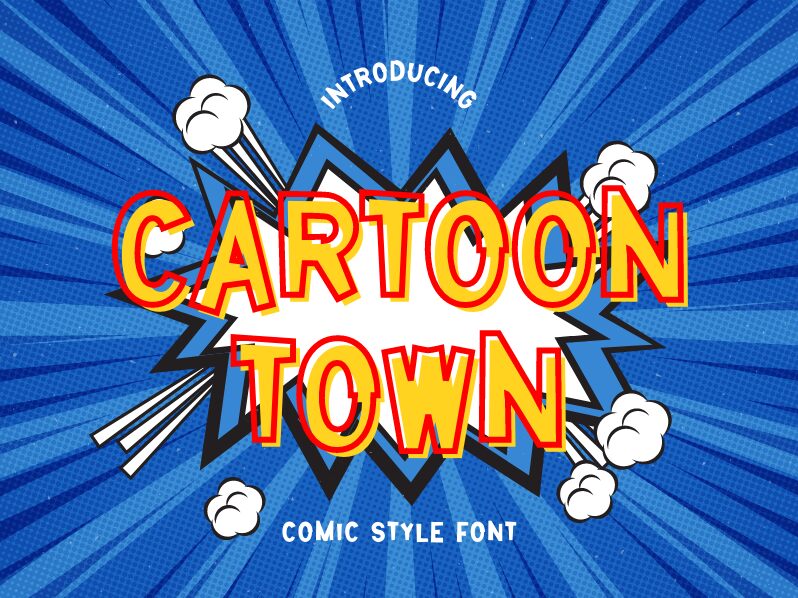 Cartoon Town Czcionka