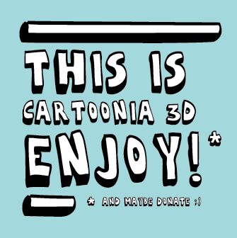 Cartoonia_3D Schriftart