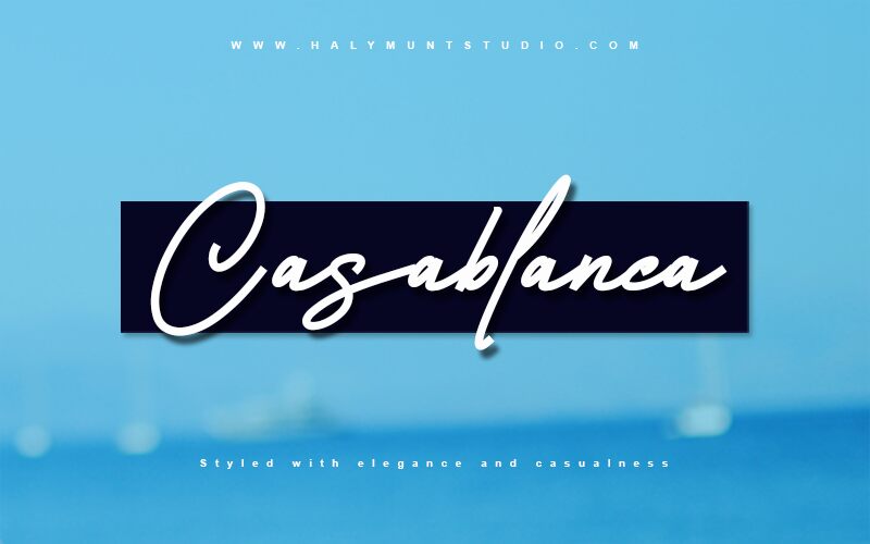 Casablanca Schriftart