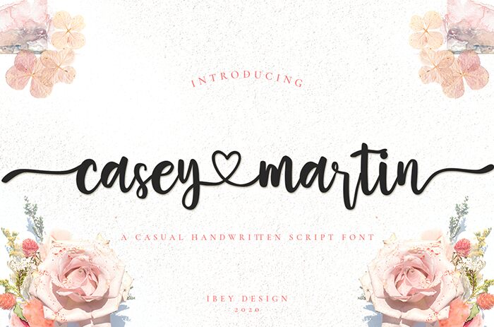 Casey Martin Schriftart