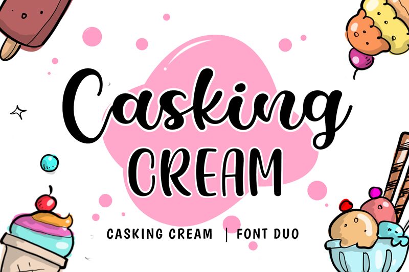 Casking Cream Script Schriftart