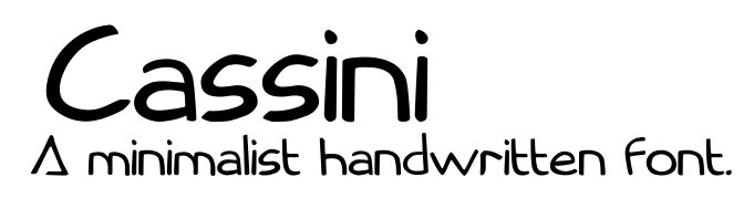 Cassini Druh písma