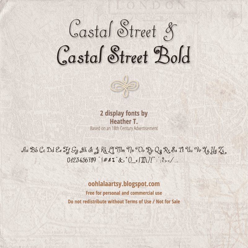 Castal Street Carattere