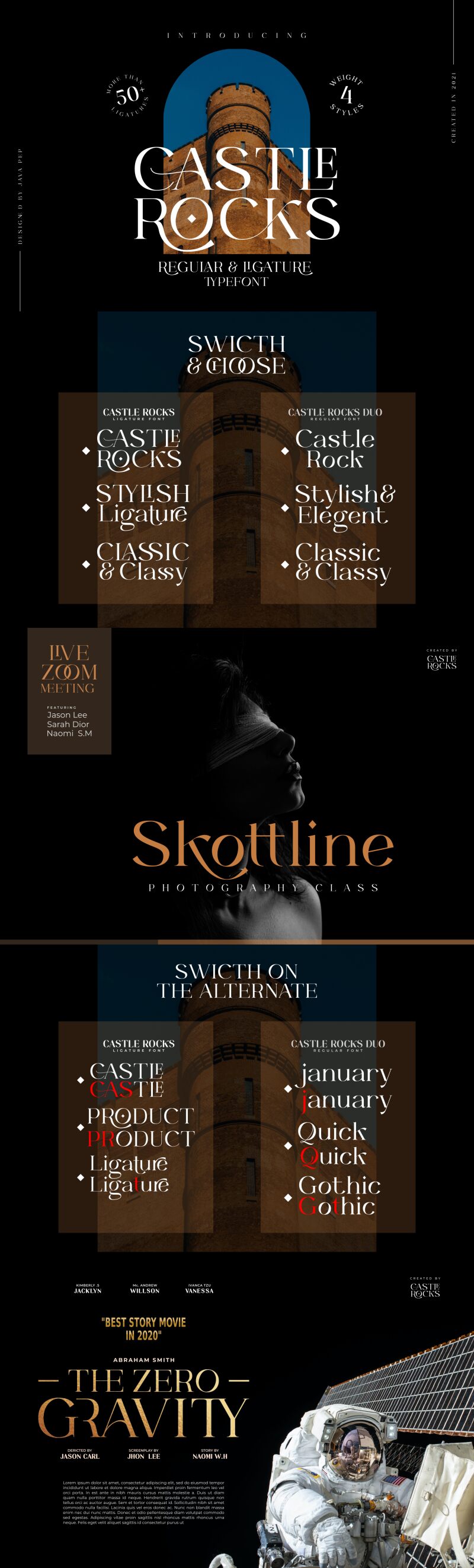 CASTLE ROCKS Schriftart
