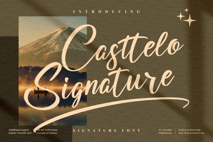 Casttelo Signature Schriftart