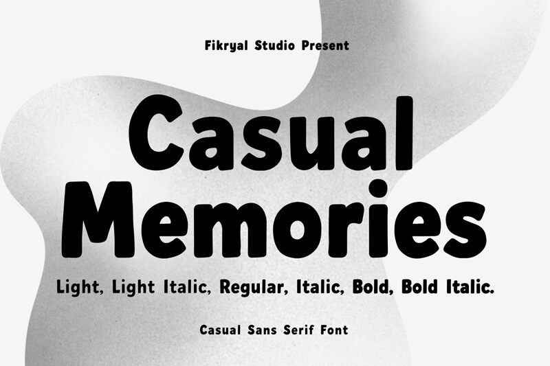 Casual Memories Шрифт