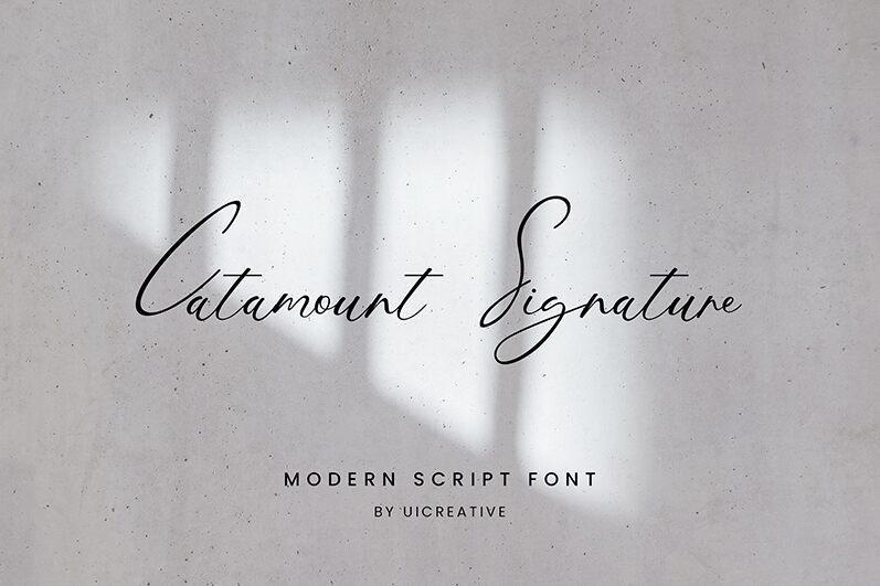 CatamountSignature Schriftart
