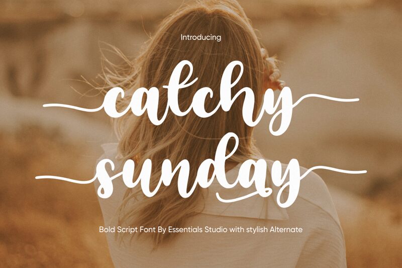 catchy sunday Schriftart