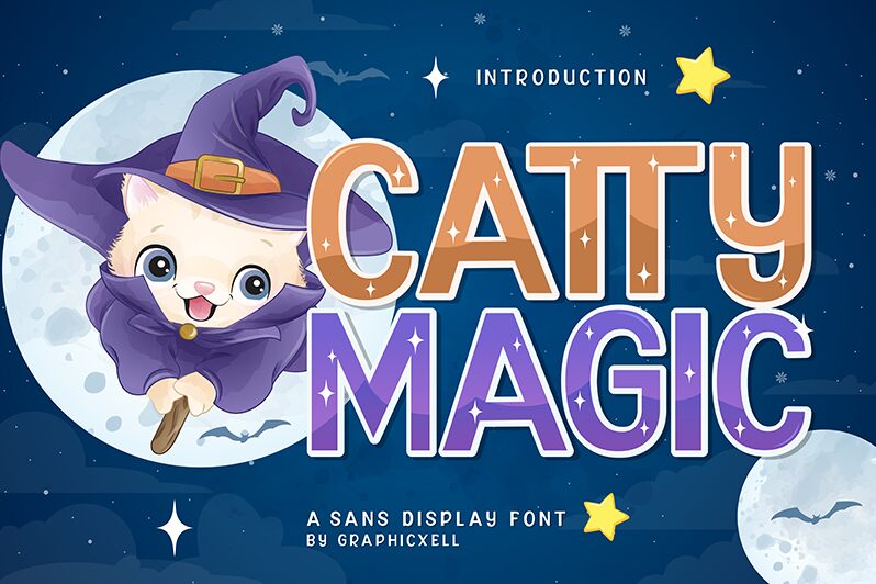 CATTY MAGIC Czcionka