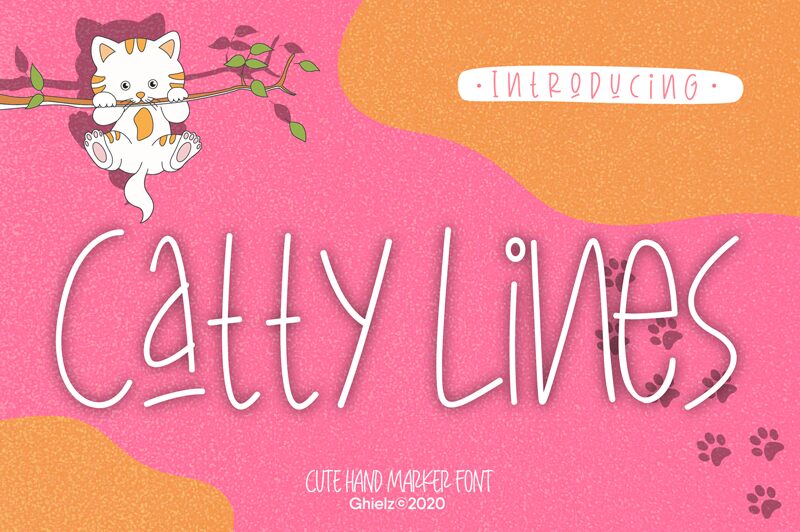 CattyLines Schriftart