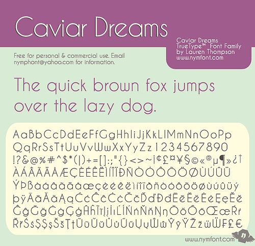 Caviar Dreams Carattere