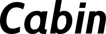 Cabin Bold Italic