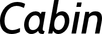 Cabin Italic