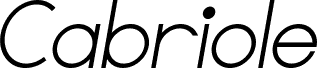 Cabriole Demo Italic