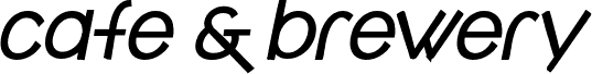 cafe & brewery bold italic Reg