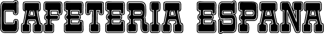 Preview of the Cafetería España font