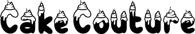 Cake Couture Nine Schriftart