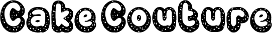 Cake Couture One Schriftart