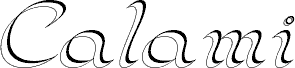 Calami Italic font