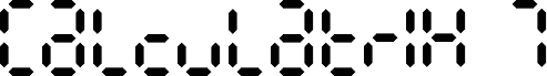Calculatrix 7 Regular