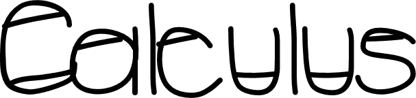 Calculus font