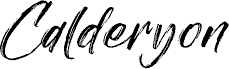 Calderyon Schriftart