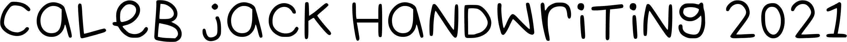 Caleb Jack Handwriting Regular font | Fonts2u.com