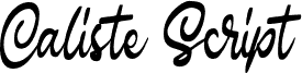 CalisteScriptDEMO-Regular