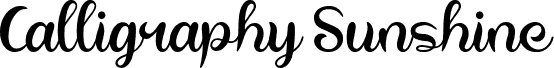 Calligraphy Sunshine