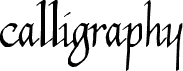 Calligraphy-Unicase