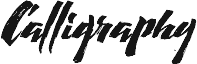 Ukážka písma Calligraphy