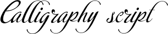 Calligraphyscript