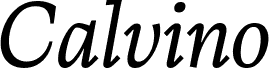 CalvinoTrial Book Italic