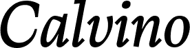 CalvinoTrial Italic font