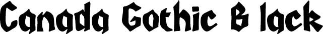 Canada Gothic Black