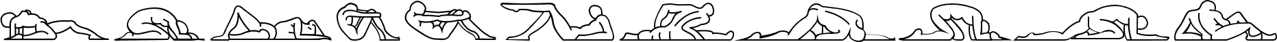 Preview of the Candide Dingbats font