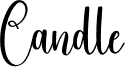 Preview of the Candle font