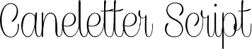 CaneletterScriptThinPersonal