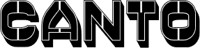 Preview of the Canto Filled Regular font